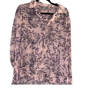 Kut from the Kloth Pink Floral Blouse